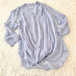 Babaton Purple Silk Blouse